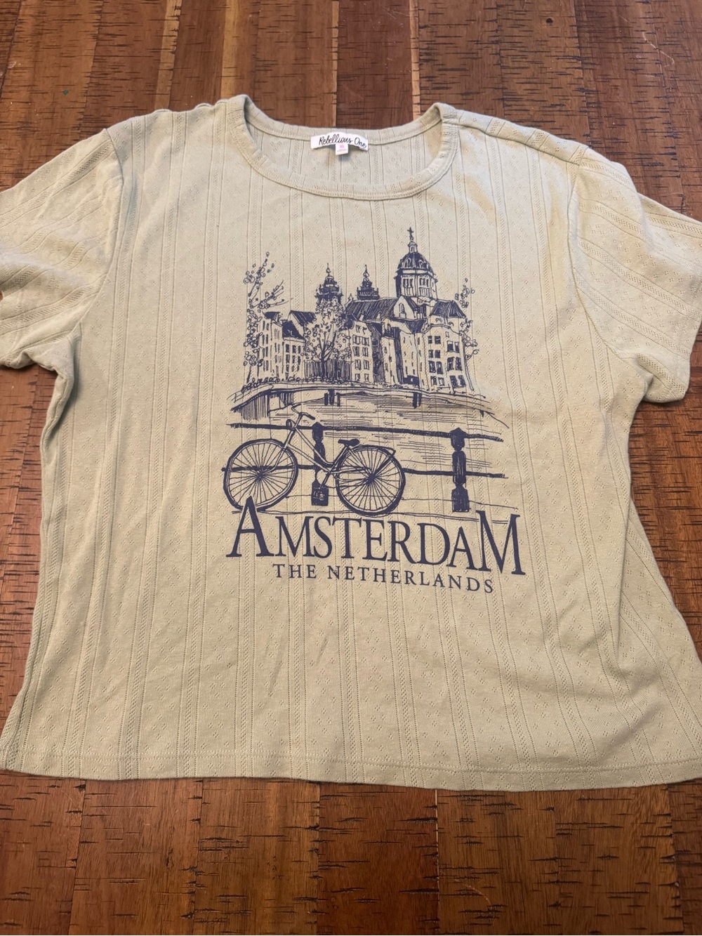 Rebellious One XL Light Green Amsterdam Graphic Tee